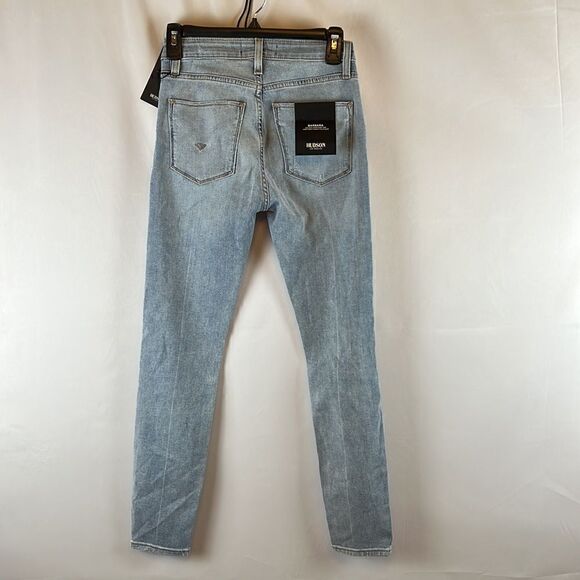 Hudson Jeans Barbara High-Rise Super Skinny Ankle Jeans- Baby Face- Size 25 NWT - Picture 6 of 12
